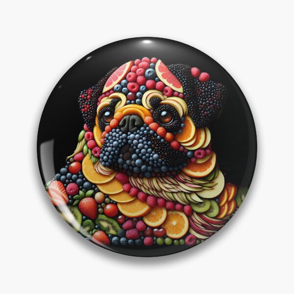 Item preview, Dog... Pug... Fruits... 001... (A.I.) designed and sold by AtelierFafard.