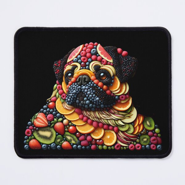 Item preview, Dog... Pug... Fruits... 001... (A.I.) designed and sold by AtelierFafard.