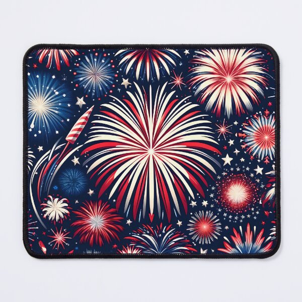 Item preview, 4th of July Fireworks Pattern Patriotic Red, White, and Blue Design designed and sold by StickaTime.