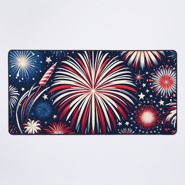 Item preview, 4th of July Fireworks Pattern Patriotic Red, White, and Blue Design designed and sold by StickaTime.
