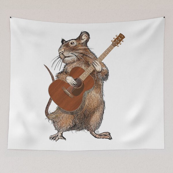 Artikelvorschau, Gitarre, Maus, Ratte, Kunst entworfen und verkauft von oz10.