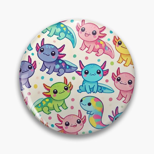 Item preview,  Colorful Mini Axolotl Pattern designed and sold by RetroPop23.
