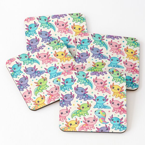 Item preview,  Colorful Mini Axolotl Pattern designed and sold by RetroPop23.
