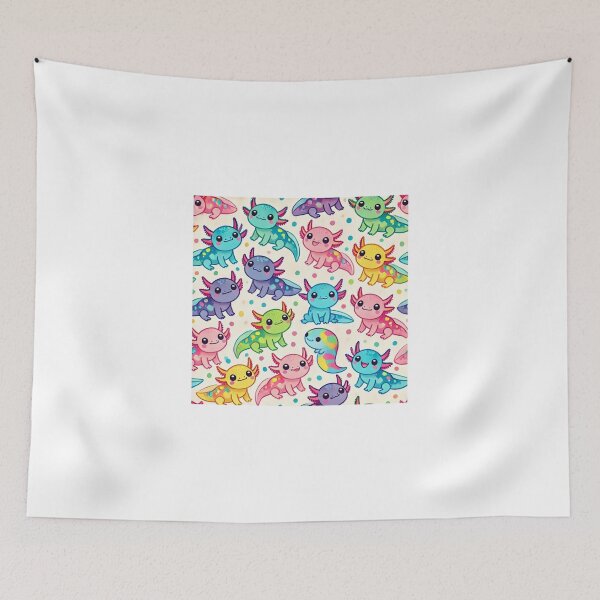 Item preview,  Colorful Mini Axolotl Pattern designed and sold by RetroPop23.