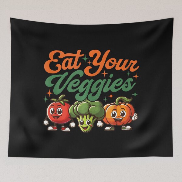 Item preview, Eat Your Veggies Cute Vegetables Eating Food Salad Kawaii designed and sold by EmGai TocXanh.