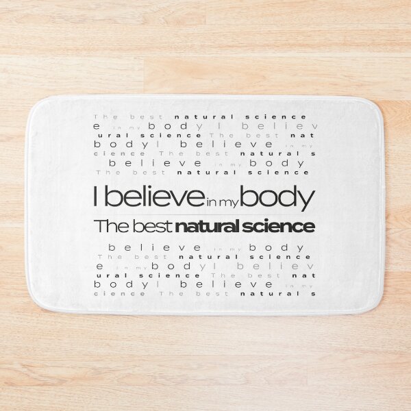 Item preview, Pattern I Believe in my body - black on white designed and sold by Folidee.