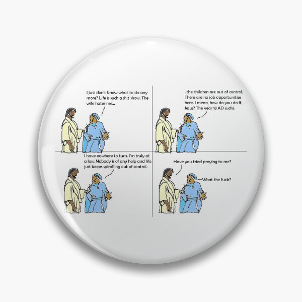 Item preview, Holy Smokes! Snarky Young Jesus Comic – Divine Sass for Your Daily Dose of Holy Humor! designed and sold by Ignorant-Artist.