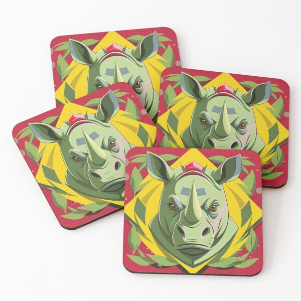 Item preview, Emblem of Serene Power: Portrait of the Modern Rhinoceros designed and sold by ART ATTACK ZONE.