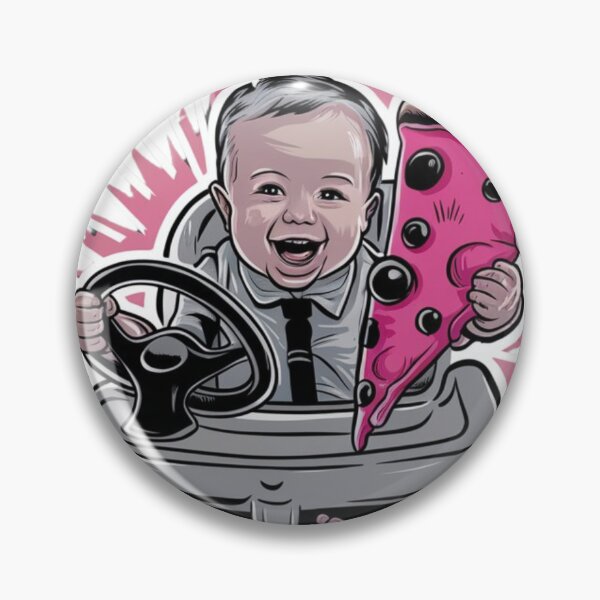 Item preview, Baby Driving holding a pizza designed and sold by Pizzarito Pizzolo.