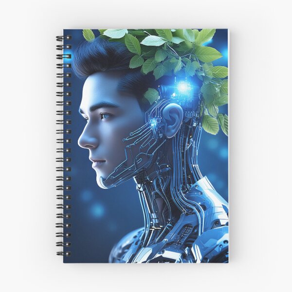 Item preview, Eco-Cyborg: Fusion of Nature and Technology Digital Art designed and sold by WhiteDoveArt.