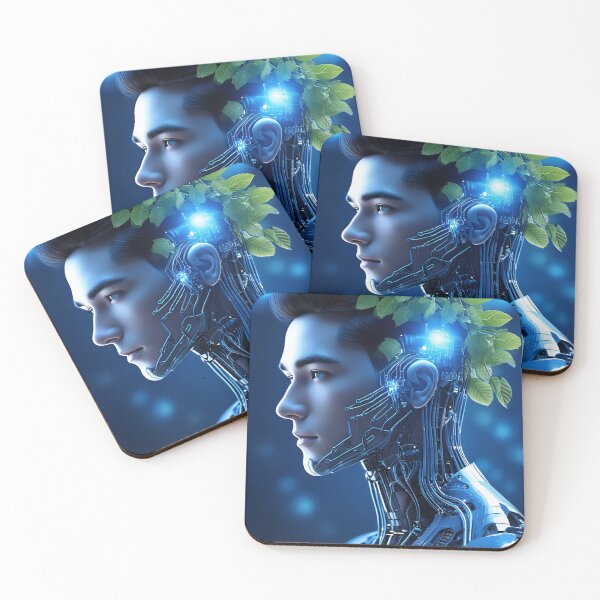 Item preview, Eco-Cyborg: Fusion of Nature and Technology Digital Art designed and sold by WhiteDoveArt.