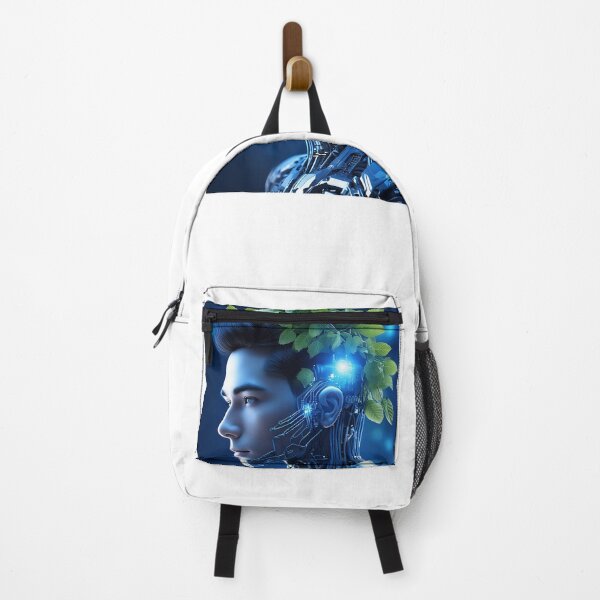 Item preview, Eco-Cyborg: Fusion of Nature and Technology Digital Art designed and sold by WhiteDoveArt.