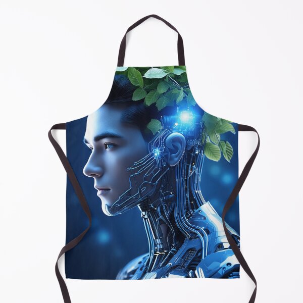 Item preview, Eco-Cyborg: Fusion of Nature and Technology Digital Art designed and sold by WhiteDoveArt.