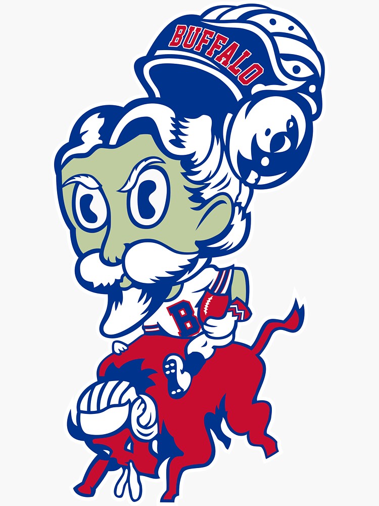 Thumbnail 3 of 3, Sticker, Buffalo Bill Retro Logo designed and sold by SBUnfurled.