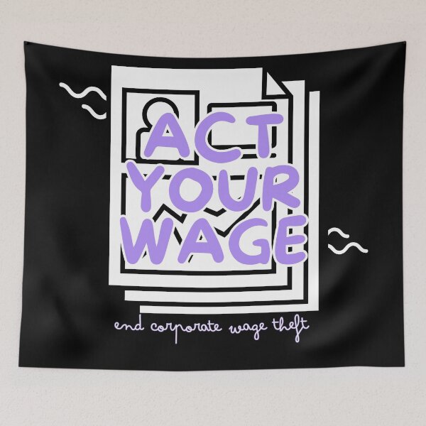 Item preview, act your wage - purple designed and sold by nelliclaire.