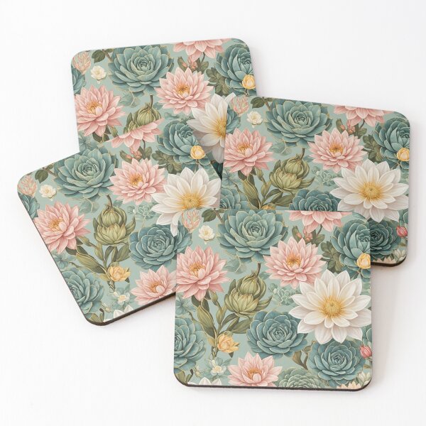 Item preview, Pastel Succulent Serenity: Succulent Plants Design designed and sold by Lizetteh.