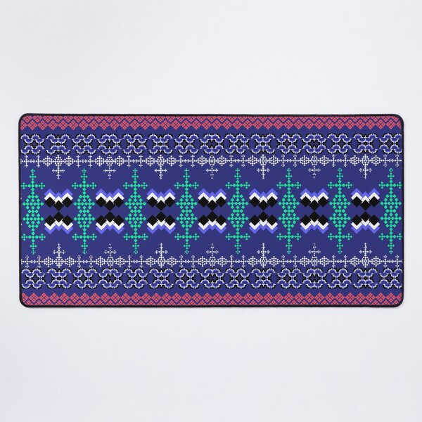 Item preview, Indigo fabric pattern, beautiful colors, unique saree fabric designed and sold by ThawanTarnnoy.