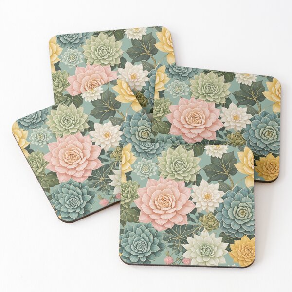 Item preview, Pastel Succulent Bliss: Serene Succulent Plant Design designed and sold by Lizetteh.