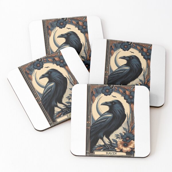 Item preview, Enchanted Raven’s Midsummer Night - Mystical Forest Magic Art designed and sold by MiszungART.