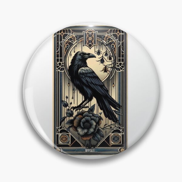Item preview, Enchanted Raven’s Midsummer Night - Mystical Forest Magic Art designed and sold by MiszungART.