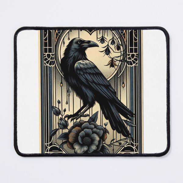 Item preview, Enchanted Raven’s Midsummer Night - Mystical Forest Magic Art designed and sold by MiszungART.