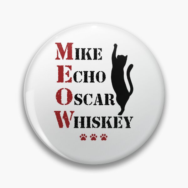Item preview, Mike Echo Oscar Whiskey Meow Cat designed and sold by jaygo.