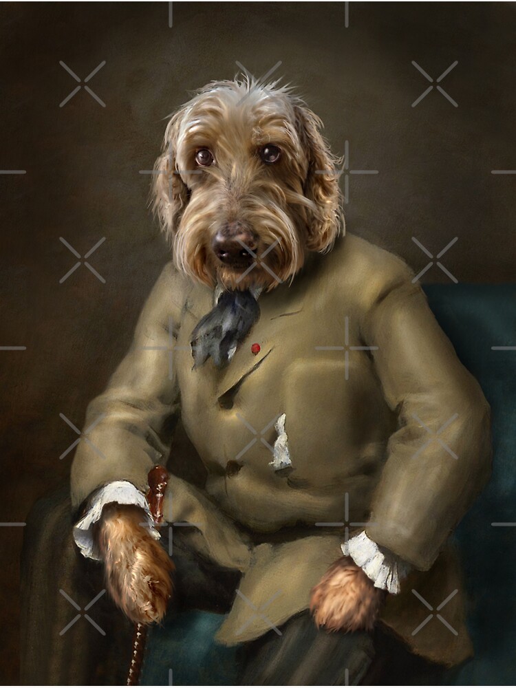 Thumbnail 3 of 3, Sticker, Dog Portrait - Leo designed and sold by carpo17.