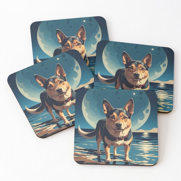 Item preview, Dog on beach  designed and sold by thetinylili.