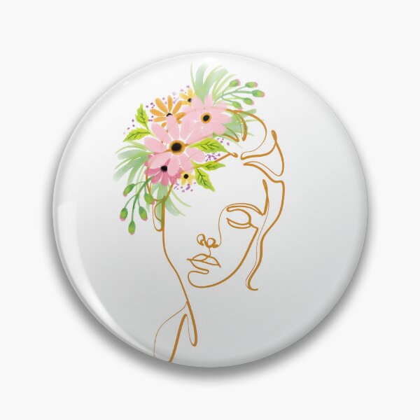Item preview, Mujer con flores en el pelo designed and sold by okmultimedia.