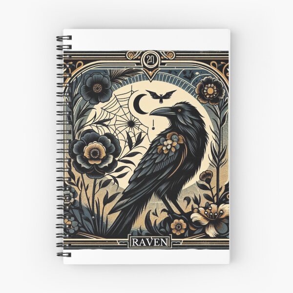 Item preview, Enchanted Raven’s Midsummer Night - Mystical Forest Magic Art designed and sold by MiszungART.