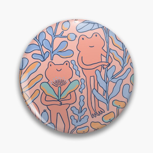 Item preview, Summer frogs and flowers designed and sold by kostolom3000.