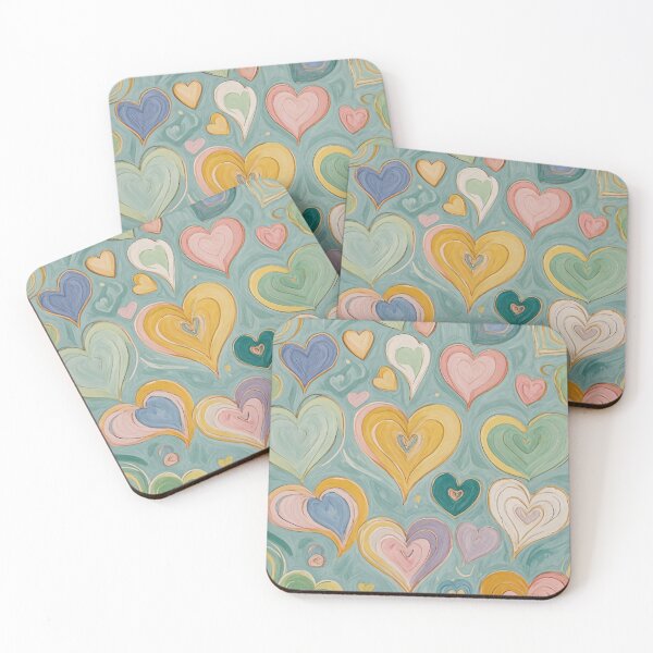 Item preview, Pastel Heart Delight: Whimsical Heart Design designed and sold by Lizetteh.