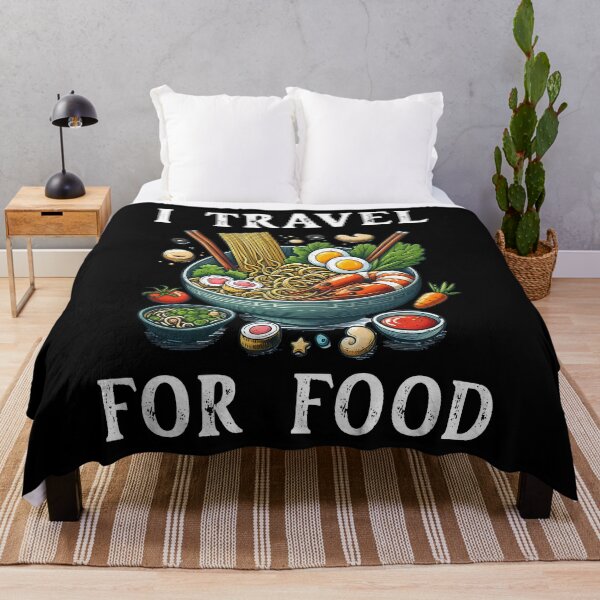 Item preview, Vintage I Travel for Food - Culinary Adventures and Minimalist Ramen Design designed and sold by pod24.