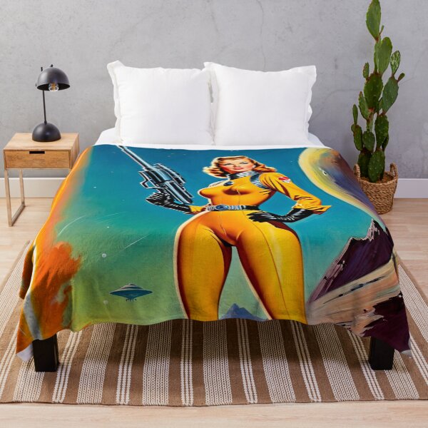 Item preview, 1950's Female Space Cadet | Retro Artwork designed and sold by OrganicLights.