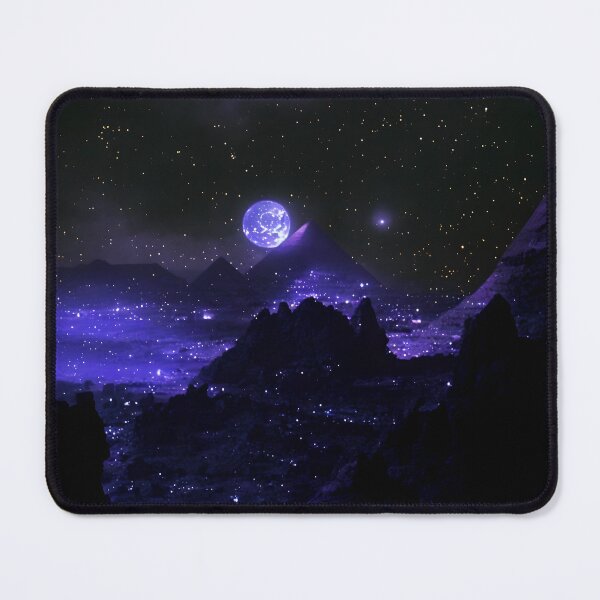 Item preview, Fantasy landscape with Egyptian motives, pyramids and lights I designed and sold by BrachiaST.
