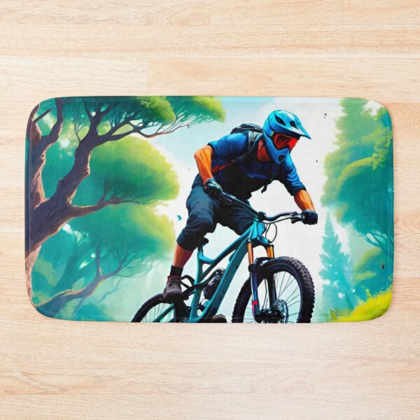 Item preview, Trail Dominator: MTB Racer Shredding Trails designed and sold by GrizzlyCollective.