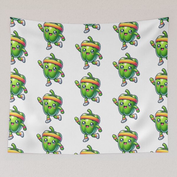 Item preview, Bell Pepper Health Food Vegetable Workout  designed and sold by Redblackman.