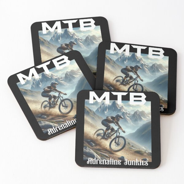 Item preview, MTB Mountain Biking Adrenaline Junkies T-shirt designed and sold by Grindcorer.