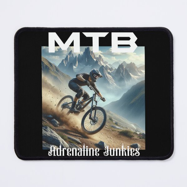 Item preview, MTB Mountain Biking Adrenaline Junkies T-shirt designed and sold by Grindcorer.