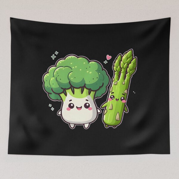 Item preview, Copy of Eat Your Veggies Cute Vegetables Eating Food Salad Kawaii designed and sold by EmGai TocXanh.