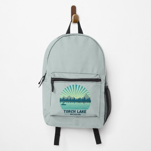 Item preview, Torch Lake Michigan Landscape Retro designed and sold by MomentumCloset.