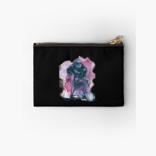 Item preview, Gibson girl in light pink watercolor  designed and sold by MarigoldandLily.