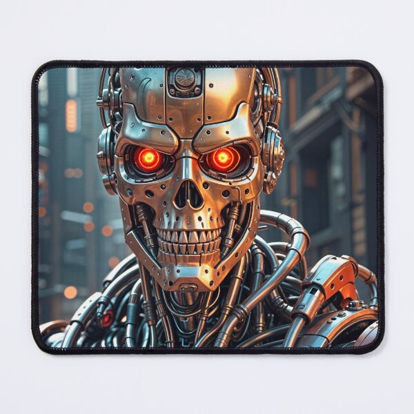Item preview, Cool Futuristic Cyborg Killer Robot designed and sold by TheArtOfPat.