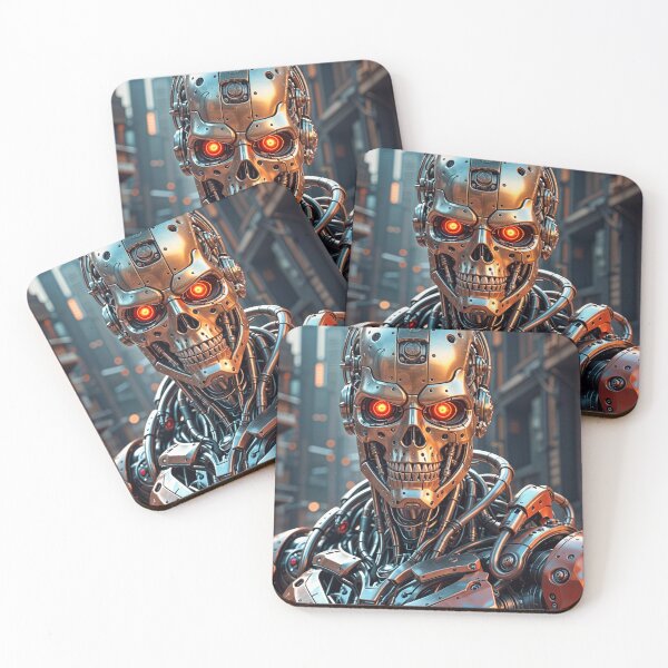 Item preview, Cool Futuristic Cyborg Killer Robot designed and sold by TheArtOfPat.