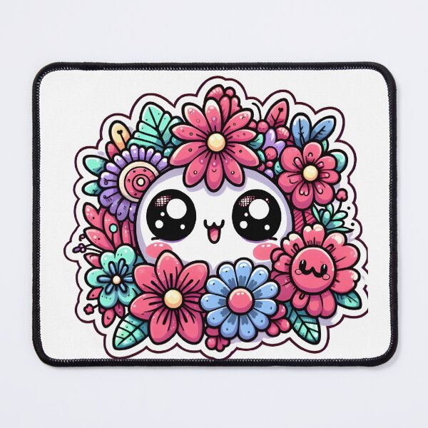 Item preview, Kawaii Floral Heart Happiness Art designed and sold by ArtKae.
