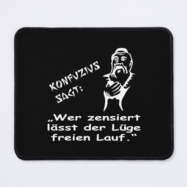 Item preview, Confucius says: He who censors lets lies run free designed and sold by ARTmanhART.