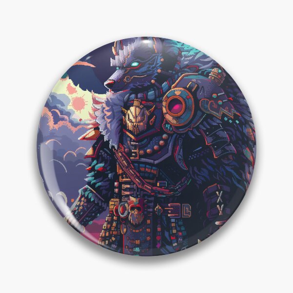 Item preview, Wolf Knight Pixel Art designed and sold by Kaos-Bit.