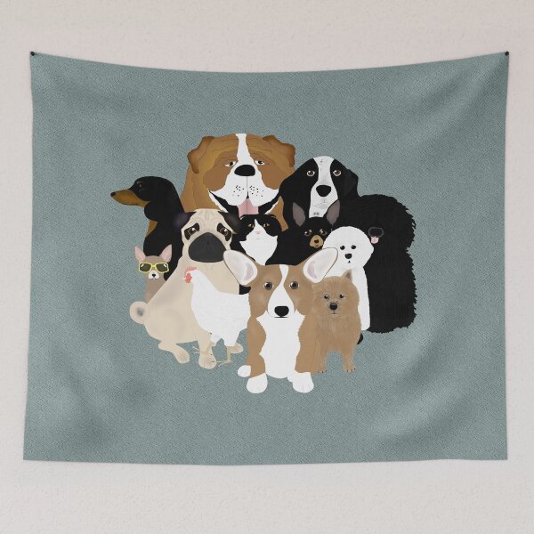 Item preview, Dogs, a Cat and a Chicken designed and sold by ljdizigns.