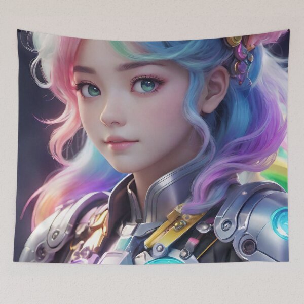 Item preview, Pastel Rainbow-Colored Hair designed and sold by masabo.