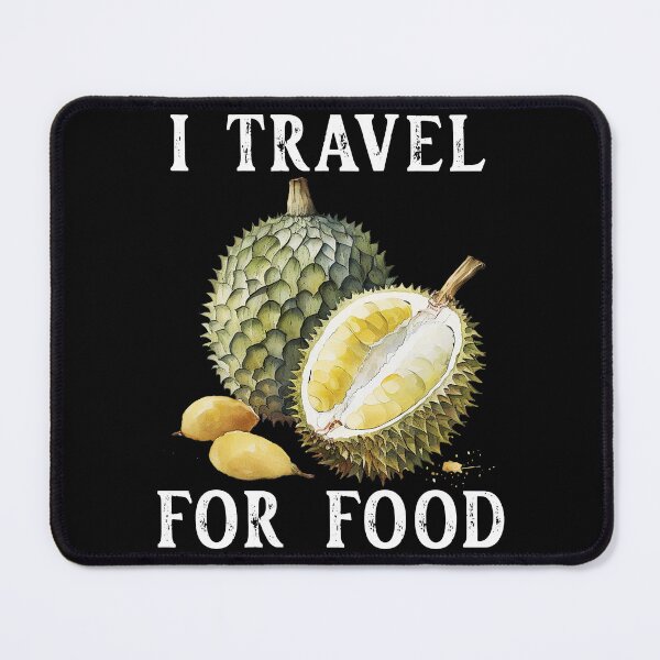 Item preview, Vintage I Travel for Food - Exotic Durian and Minimalist Design for Culinary Adventures designed and sold by pod24.